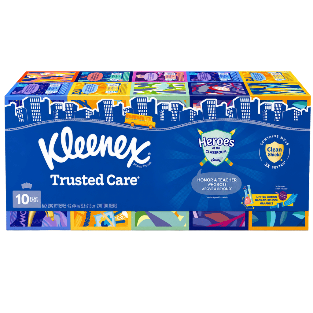 Kleenex Trusted Care Facial Tissue 230-count 10-pack buy online USA - 1